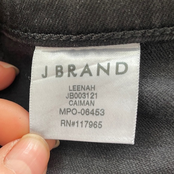 NWOT J Brand Leenah High-Rise Ankle Skinny Stretch Caiman Print Pants - Sz 29 - Picture 9 of 14